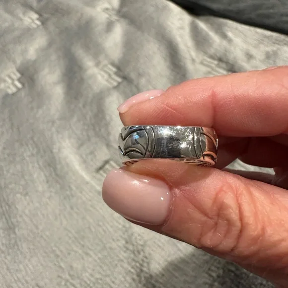 John Hardy Silver Lahar Ring with Diamonds size 7 new with box - Picture 6 of 12